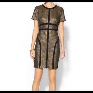 Pim + Larkin gold and black dress